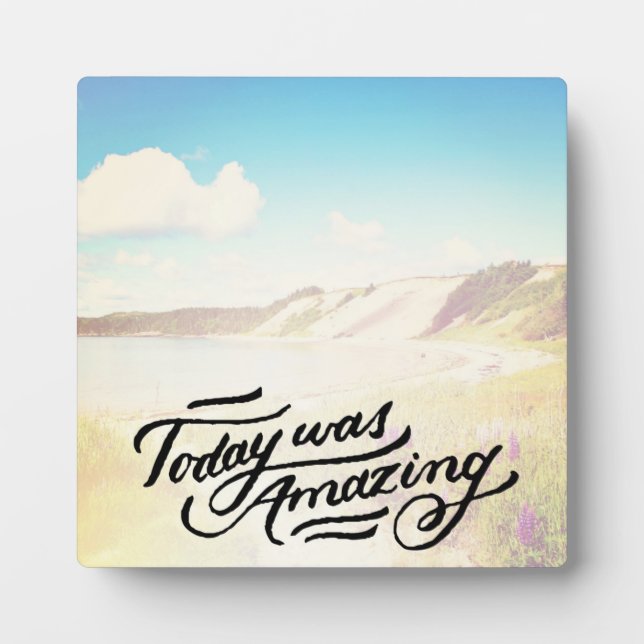 Placa Expositora Hoy fue asombroso (Frente)