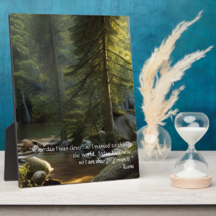 Placa Expositora Hoy Soy Sabio Cita El Paisaje De La Naturaleza Tab