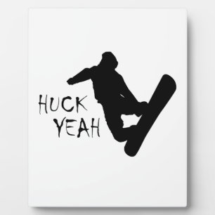 Placa Expositora Huck Yeah (Snowboarding)