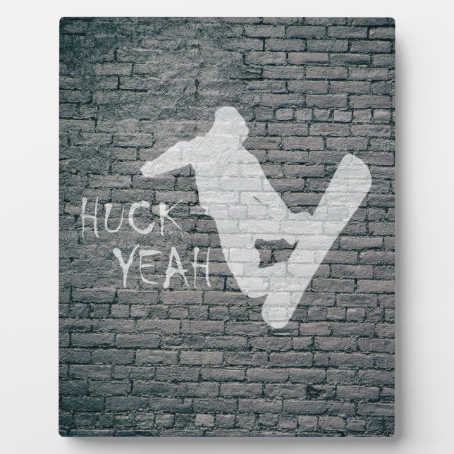 Placa Expositora Huck Yeah (Snowboarding) (Frente)