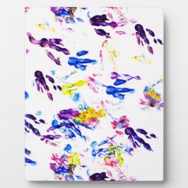 Placa Expositora huellas de pingüino