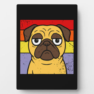 Placa Expositora Humor agudo de perro picante de pug sarcástico