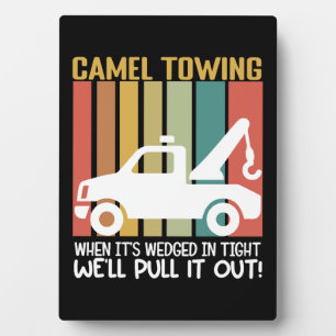 Placa Expositora Humor para adultos retro de remolque de camellos d