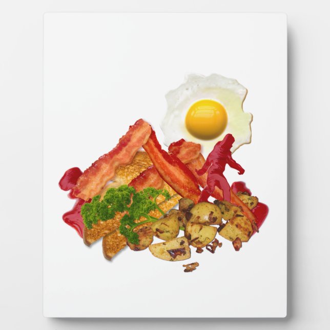 Placa Expositora Humorístico Ketchup se fue de cuatchin a Bacon (Frente)