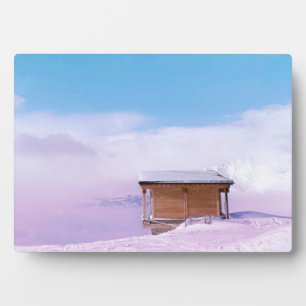 Placa Expositora Hut de Montaña de Nieve Francesa
