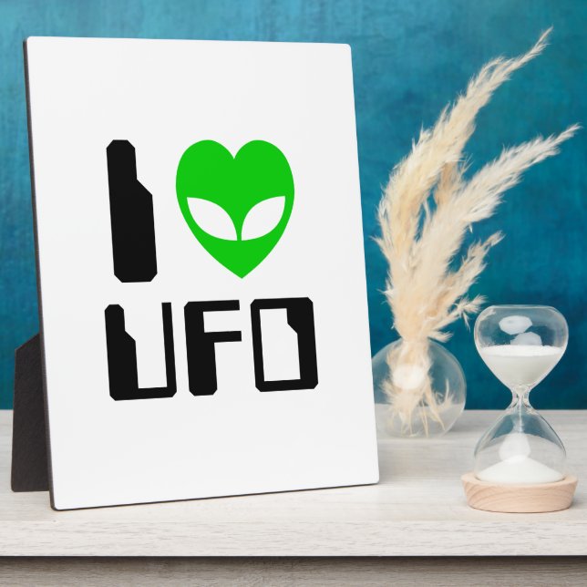 Placa Expositora I Alien Heart UFO (Lado)