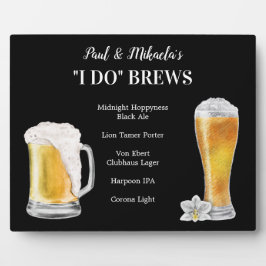Placa Expositora I Do BREWS ・ PERSONALIZAR esta bebida de firma