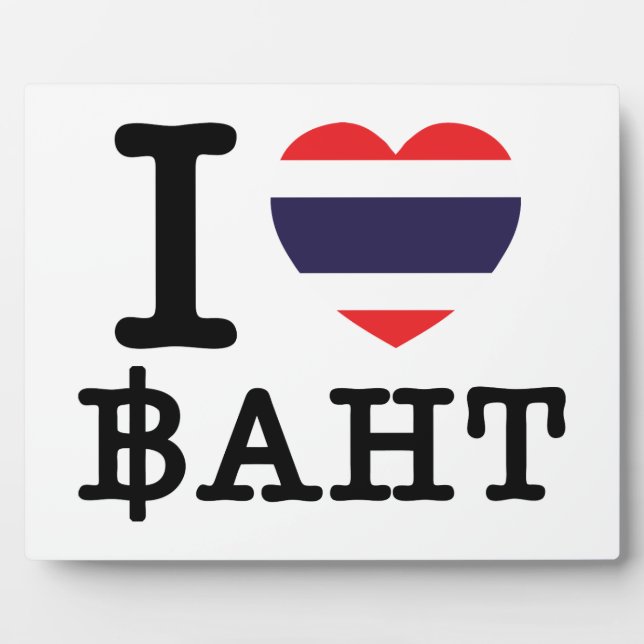 Placa Expositora I Heart (Love) Baht (Frente)