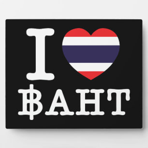Placa Expositora I Heart (Love) Baht