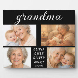 Placa Expositora I Love You Grandma Photo Plaque | Grandparents Day