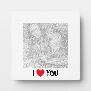 Placa Expositora I Love You Photo Plaque