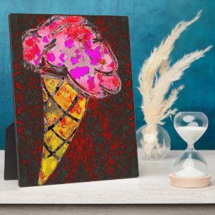 Placa Expositora Ice Cream Cone Plaque