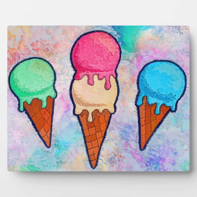 Placa Expositora Ice Cream Cones Plaque (Frente)