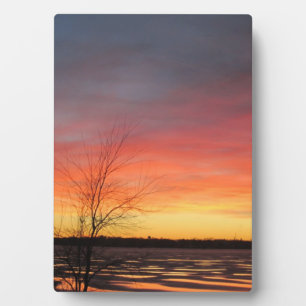 Placa Expositora Ice Lake Sunset Plaque