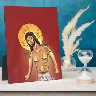 Placa Expositora Icono de Cristo