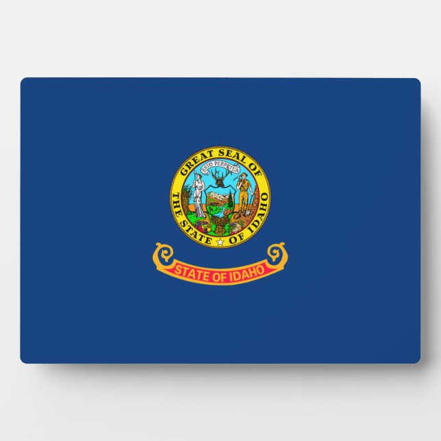 Placa Expositora Idaho State Flag Design (Frente)