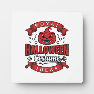 Placa Expositora Ideas de disfraces vintage de Halloween Vector Dis