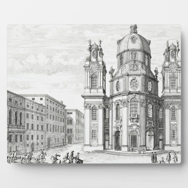 Placa Expositora Iglesia de Notre Dame, Salzburgo, Austria, de 'Ent (Frente)