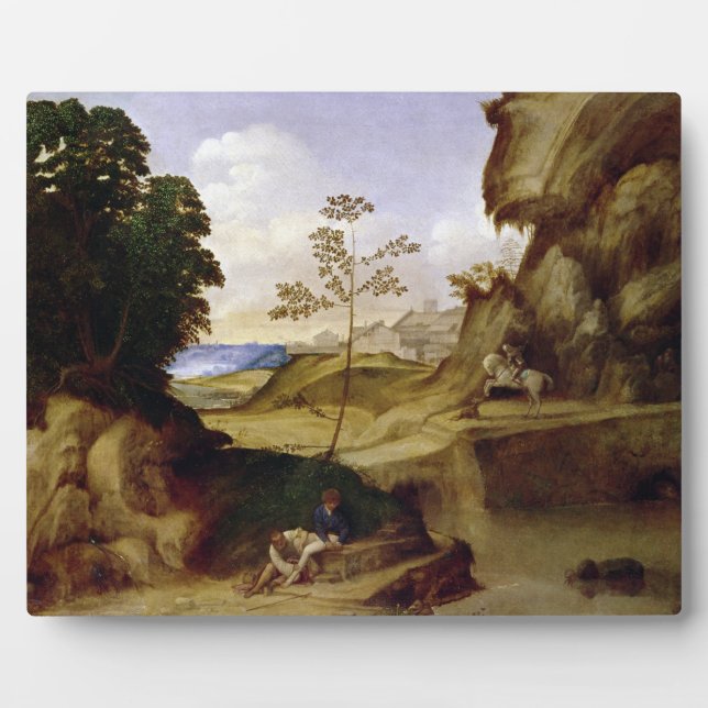 Placa Expositora Il Tramonto (The Sunset) (aceite sobre lienzo) (Frente)