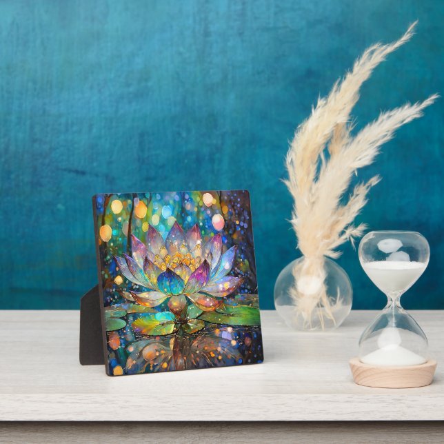 Placa Expositora Illuminated Blooming Lotus Flower (in situ)