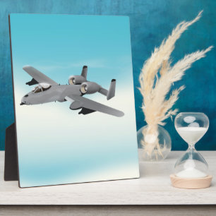 Placa Expositora Ilustración de avión militar A10