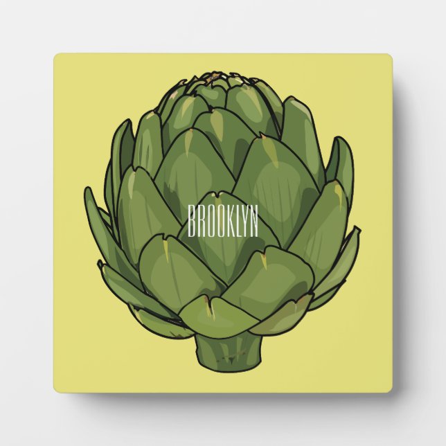 Placa Expositora Ilustracion de personalizado Artichoke (Frente)