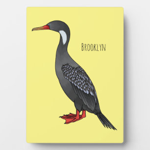 Placa Expositora Ilustracion de personalizado de aves cormoranes de