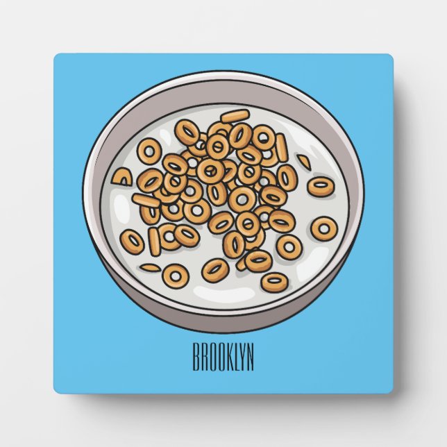 Placa Expositora Ilustracion de personalizado de cereales (Frente)