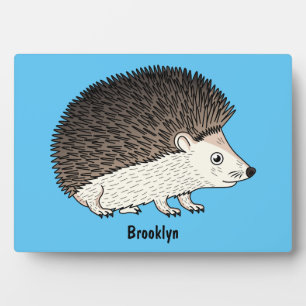 Placa Expositora Ilustracion de personalizado de hedgehog espinoso