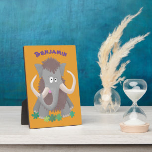 Placa Expositora Ilustracion de personalizado de mamut bobo gracios