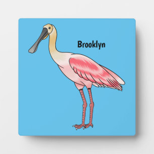 Placa Expositora Ilustracion de personalizado de pájaro cucharón de