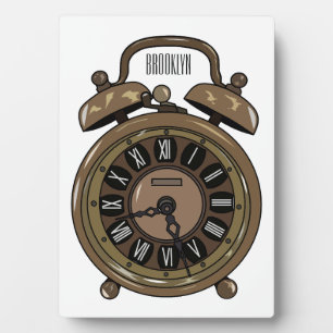 Placa Expositora Ilustracion de personalizado de reloj de alarma