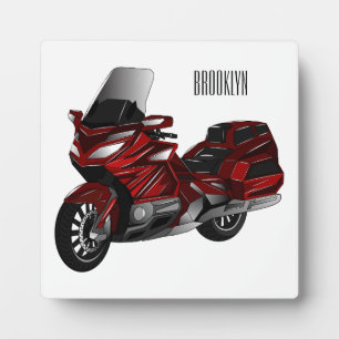 Placa Expositora Ilustracion del personalizado de motocicleta de To