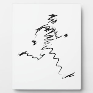 Placa Expositora Ilustracion fresco de Runner