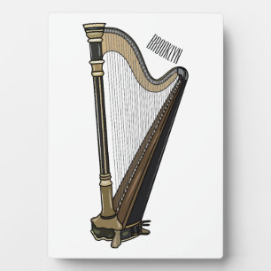 Placa Expositora Ilustracion Harp personalizado
