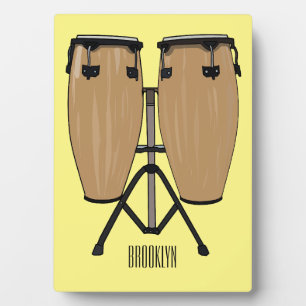 Placa Expositora Ilustracion personalizado Bongo drum