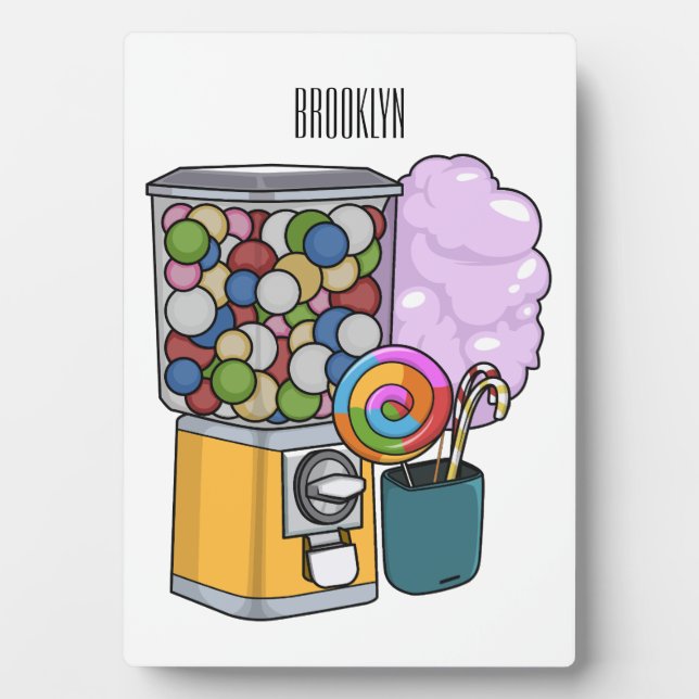 Placa Expositora Ilustracion personalizado Candy (Frente)
