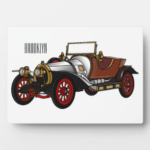 Placa Expositora Ilustracion personalizado clásico de 1920