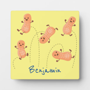 Placa Expositora Ilustracion personalizado de cacahuetes de puenteo