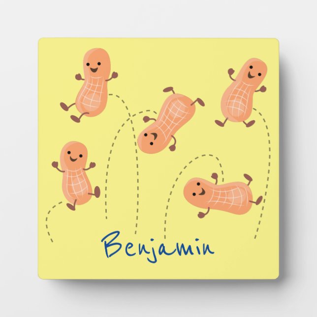 Placa Expositora Ilustracion personalizado de cacahuetes de puenteo (Frente)