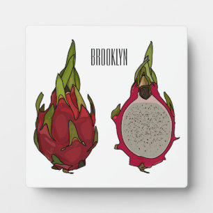 Placa Expositora Ilustracion personalizado de fruta dragón