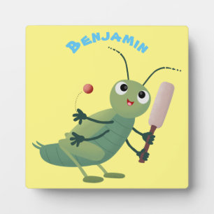 Placa Expositora Ilustracion personalizado de insectos de cricket v