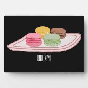 Placa Expositora Ilustracion personalizado de Macaron