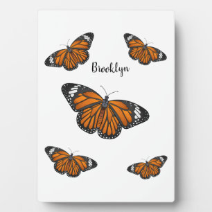Placa Expositora Ilustracion personalizado de mariposa monarca