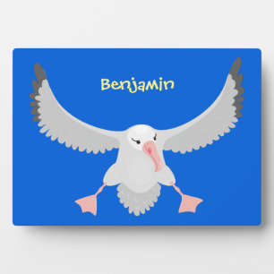 Placa Expositora Ilustracion personalizado de pájaro de albatross