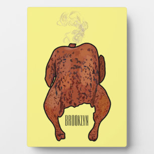 Placa Expositora Ilustracion personalizado de pollo asado