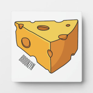 Placa Expositora Ilustracion personalizado de queso