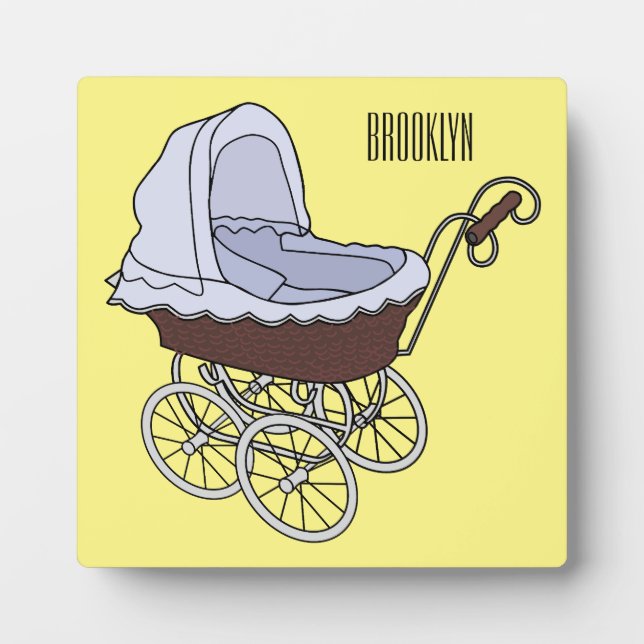 Placa Expositora Ilustracion personalizado de Stroller (Frente)