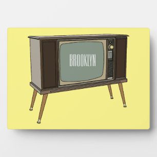Placa Expositora Ilustracion personalizado de televisión
