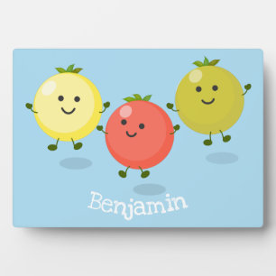 Placa Expositora Ilustracion personalizado de tomates de cerezo